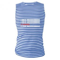 Майка-тельняшка I hate programming - PrintSalon