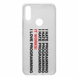 Чехол для Xiaomi Redmi 7 I hate programming - PrintSalon