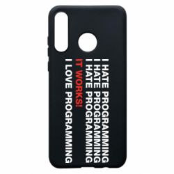 Чехол для Huawei P30 Lite I hate programming - PrintSalon