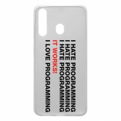 Чехол для Samsung A60 I hate programming - PrintSalon