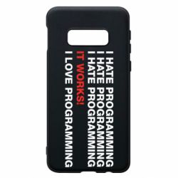 Чехол для Samsung S10e I hate programming - PrintSalon
