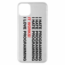 Чехол для iPhone 11 Pro Max I hate programming - PrintSalon