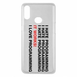 Чехол для Samsung A10s I hate programming - PrintSalon