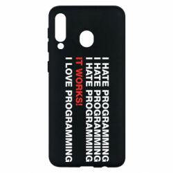 Чехол для Samsung M30 I hate programming - PrintSalon