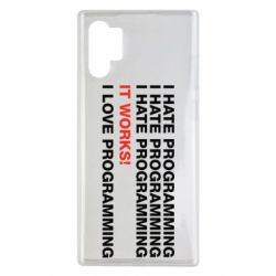 Чехол для Samsung Note 10 Plus I hate programming - PrintSalon