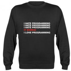 Cвитшот I hate programming - PrintSalon
