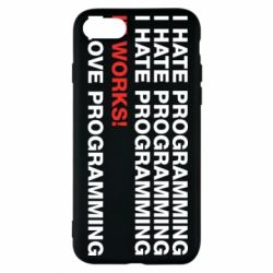 Чехол для iPhone 8 I hate programming - PrintSalon
