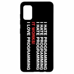 Чехол для Samsung A41 I hate programming - PrintSalon