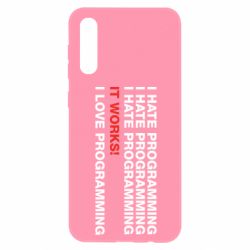 Чехол для Samsung A50 I hate programming