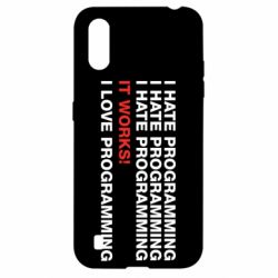 Чехол для Samsung A01/M01 I hate programming