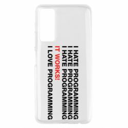 Чехол для Huawei P Smart 2021 I hate programming - PrintSalon