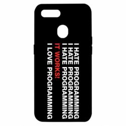 Чехол для Oppo A5s/A12 I hate programming - PrintSalon