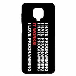 Чехол для Xiaomi Redmi Note 9S/9Pro/9Pro Max I hate programming - PrintSalon