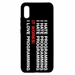 Чехол для Xiaomi Redmi 9a I hate programming - PrintSalon