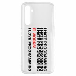 Чехол для Realme 6 Pro I hate programming - PrintSalon