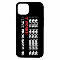 Чехол для iPhone 14 I hate programming - PrintSalon