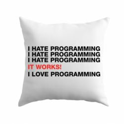 Подушка I hate programming - PrintSalon