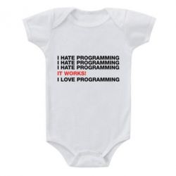 Детский бодик I hate programming - PrintSalon