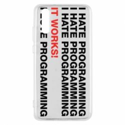 Чехол для Huawei P20 I hate programming - PrintSalon