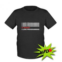 Детская футболка I hate programming - PrintSalon