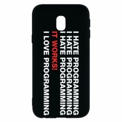 Чехол для Samsung J3 2017 I hate programming - PrintSalon