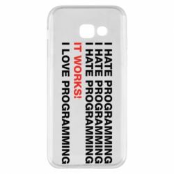 Чехол для Samsung A5 2017 I hate programming - PrintSalon