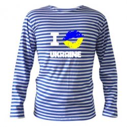 Тельняшка с длинным рукавом I kiss Ukraine - PrintSalon