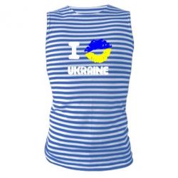 Майка-тельняшка I kiss Ukraine - PrintSalon