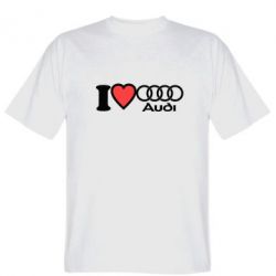 Мужская футболка Stedman I love audi - PrintSalon