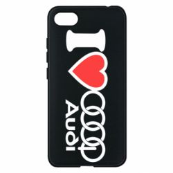 Чехол для Xiaomi Redmi 6A I love audi - PrintSalon