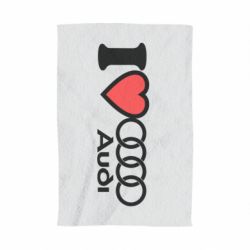 Полотенце с принтом I love audi - PrintSalon