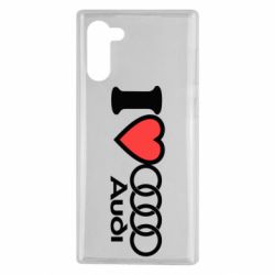 Чехол для Samsung Note 10 I love audi - PrintSalon