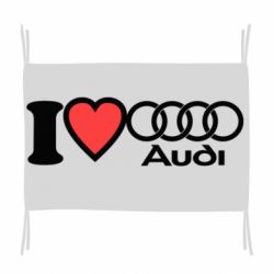 Флаг I love audi - PrintSalon