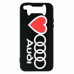 Чехол для iPhone5/5S/SE I love audi - PrintSalon
