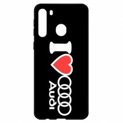 Чехол для Samsung A21 I love audi - PrintSalon