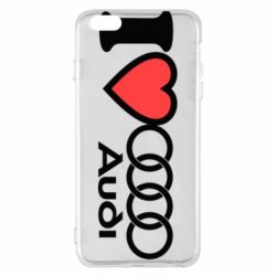 Чехол для iPhone 6 Plus/6S Plus I love audi - PrintSalon