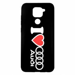 Чехол для Xiaomi Redmi Note 9/Redmi 10X I love audi - PrintSalon