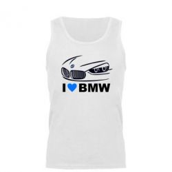 Мужская майка I love BMW 2 - PrintSalon