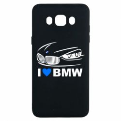 Чехол для Samsung J7 2016 I love BMW 2 - PrintSalon