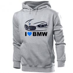 Мужское худи I love BMW 2 - PrintSalon