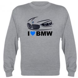 Cвитшот I love BMW 2 - PrintSalon