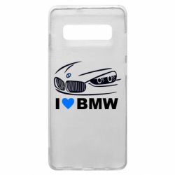 Чехол для Samsung S10+ I love BMW 2 - PrintSalon