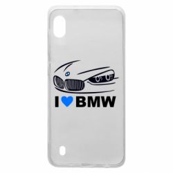 Чехол для Samsung A10 I love BMW 2 - PrintSalon
