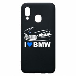 Чехол для Samsung A40 I love BMW 2 - PrintSalon