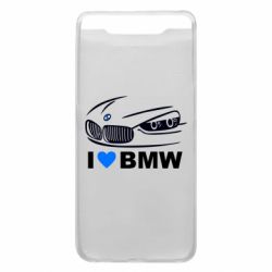 Чехол для Samsung A80 I love BMW 2 - PrintSalon