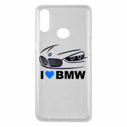 Чехол для Samsung A10s I love BMW 2 - PrintSalon