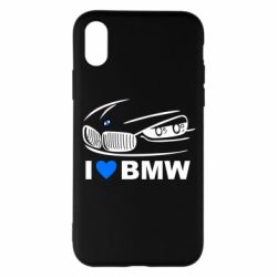 Чехол для iPhone X/Xs I love BMW 2 - PrintSalon