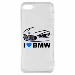 Чехол для iPhone5/5S/SE I love BMW 2 - PrintSalon