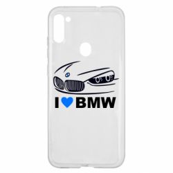 Чехол для Samsung A11/M11 I love BMW 2 - PrintSalon