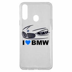 Чехол для Samsung A20s I love BMW 2 - PrintSalon